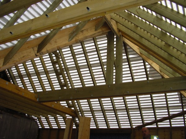 timber framed garage